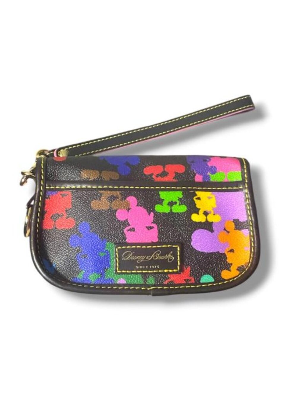 Dooney & Bourke Disney Wonder Mickey Mouse Silhouette Flap Wristlet